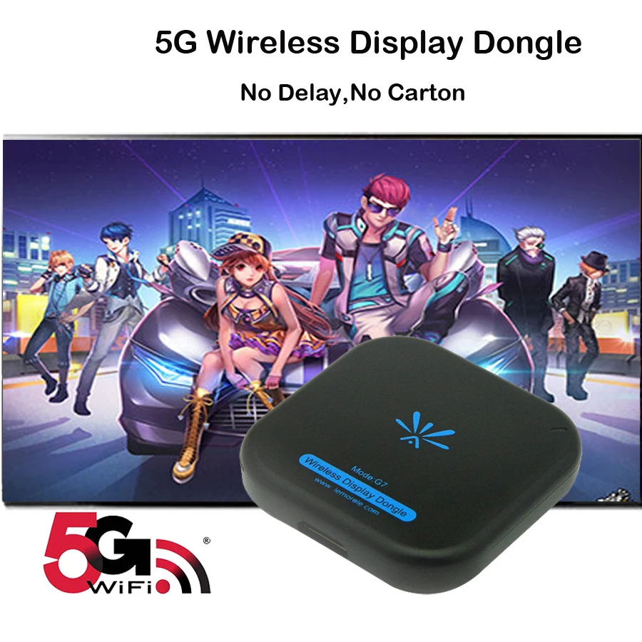 5G Wireless Display HDMI TV Stick H.265 WiFi Displ