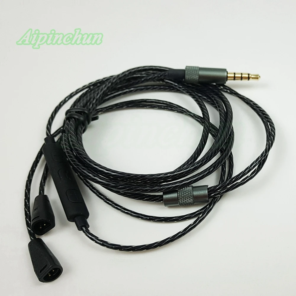 

Aipinchun 3.5mm CTIA 4-Pole Jack Earphone Cable with Volume Controller Replacement Headphone Cord for IE8 IE8i IE80 A32