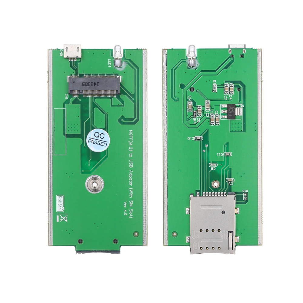 Новый беспроводной NGFF(M.2) ключ B к USB адаптеру со слотом для SIM карты модуля WWAN/LTE/4G