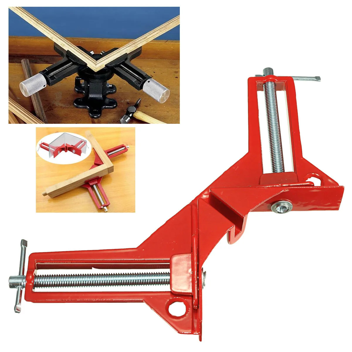

90 Degree Right Angle Picture Frame Corner Clamp Holder Woodworking Hand Kit Right Angle Corner Clamp Miter Vise Vice Picture