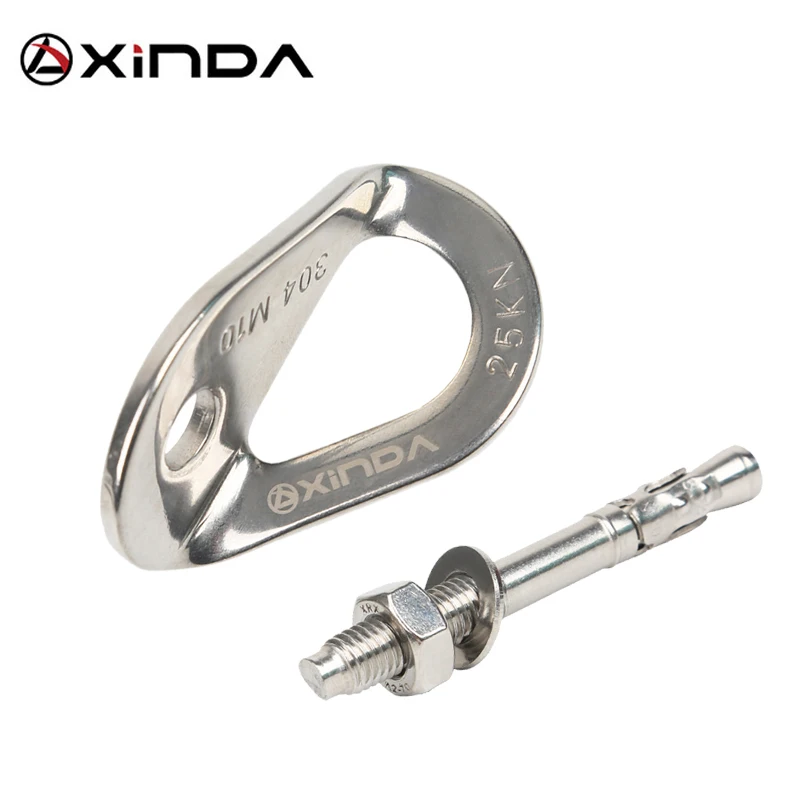 

Stainless Steel Rock Climbing Anchor Bolt Hanger 25KN Anchor Setscrew Piton Expansion Bolt Nut Piton for Hiking Caving Rescue
