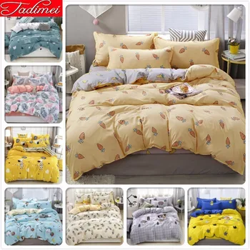 

Adult Couple Kids Child Soft Cotton Duvet Cover Bedding Set Single Twin Full Queen King Size Bedspread Bed Linen 150x200 180x220