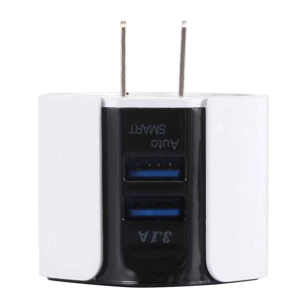 3.1a двойной Usb синий светодиодный свет телефон зарядное устройство адаптер