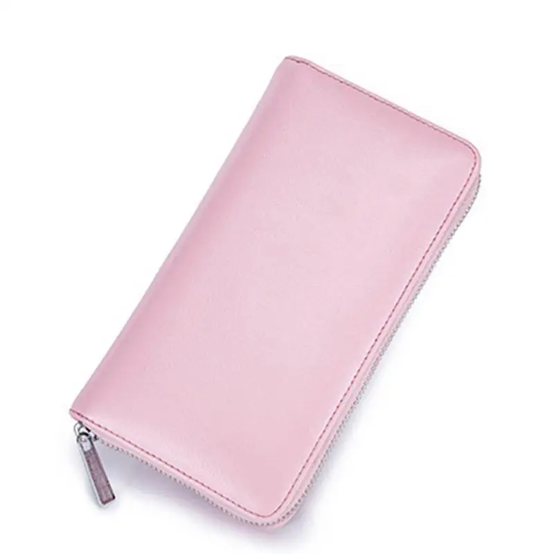 

PUI Leather Organ Long Wallet For Men Women 36 Card Slots Multi-Function Large Capacity Fashionable Solid Color Wallet Unisex