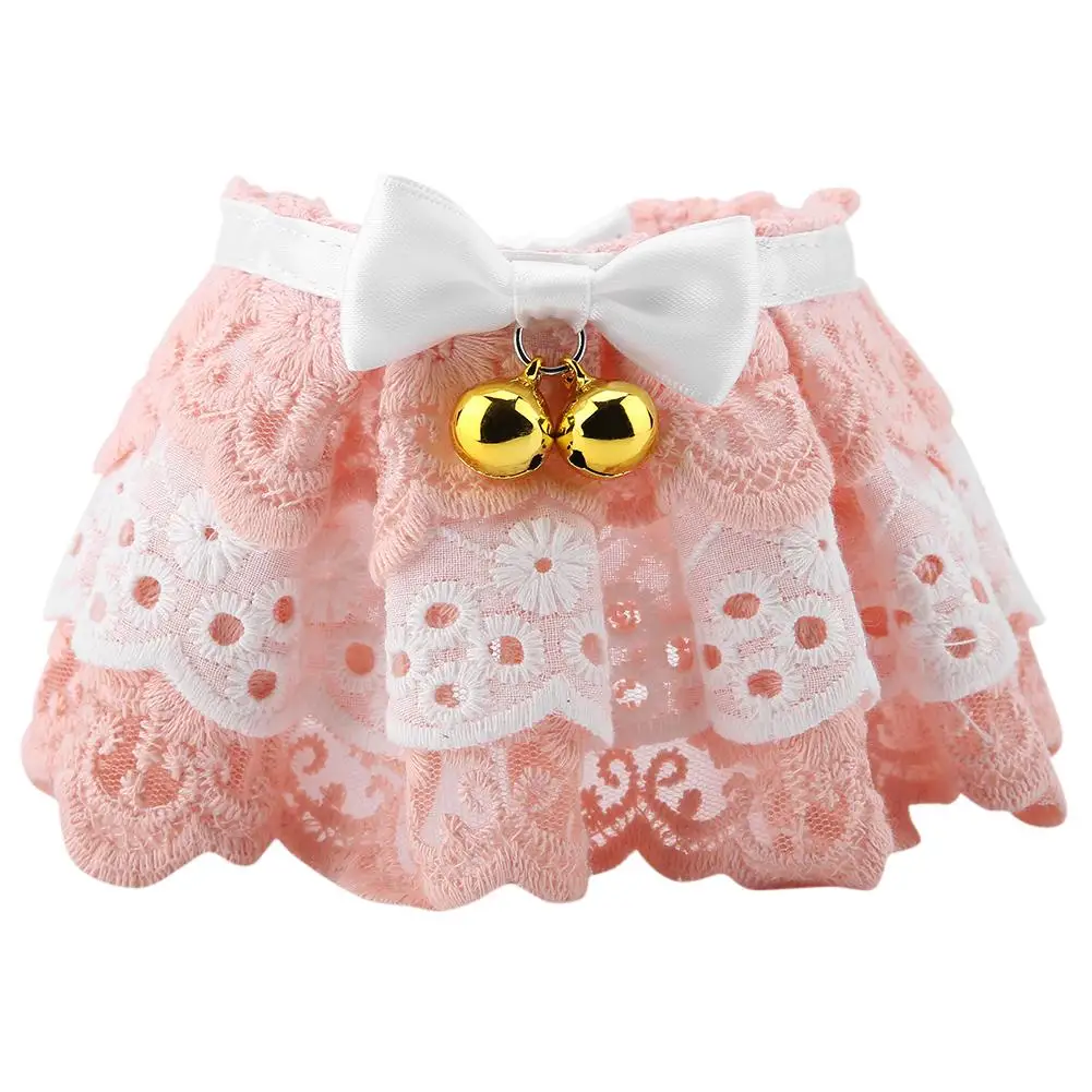 

Fashionable Soft Lace Bow Tie Dogs Puppy Cat Neck Ring Pet Bib Necklace Collar