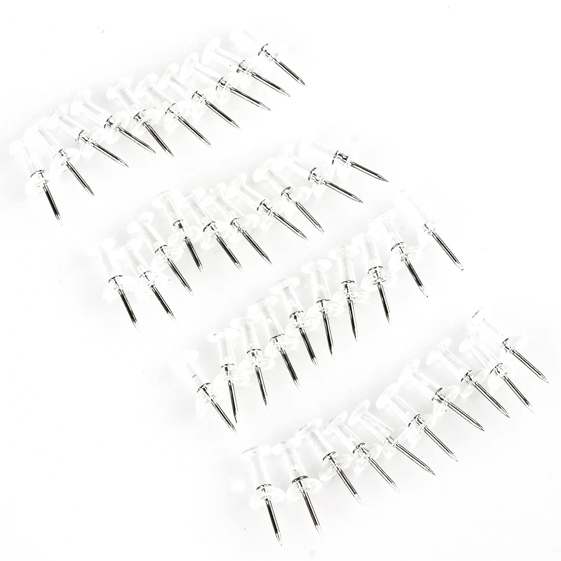 

Clear Push Pins Transparent Plastic(Pack of 40)
