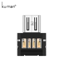 Kuman OTG USB адаптер USB к TypeC или MicorUSB адаптер конвертер для флешки USB флэш-накопитель ручка-накопитель к телефону Мышь Клавиатура