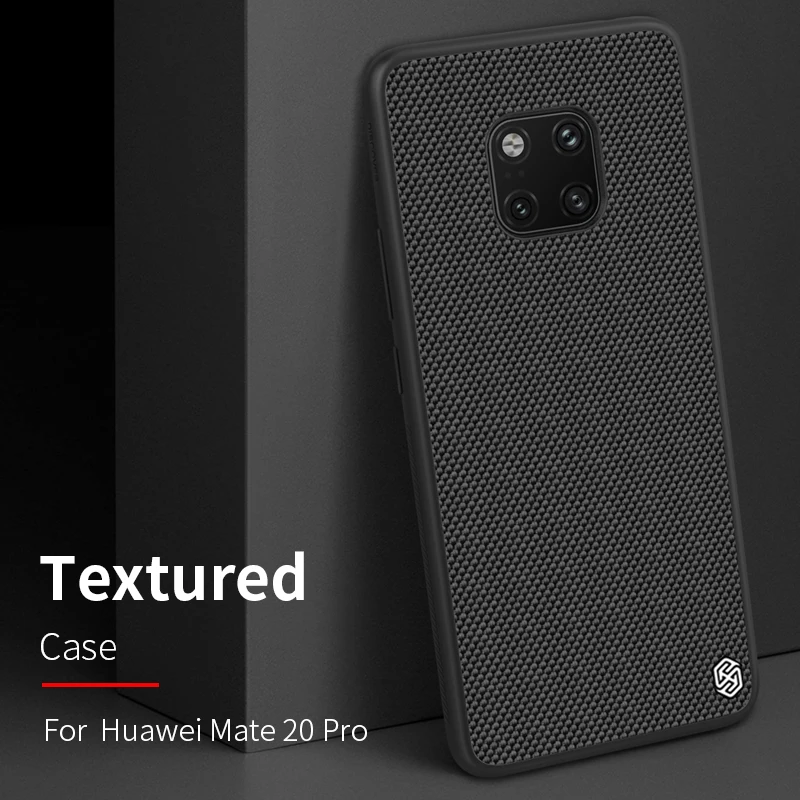 

3D Texture Case for Huawei Mate 20 Mate 20 Pro Back Cover Nillkin Hard PC + Soft TPU Nylon Fiber Anti-fingerprint Phone Cases