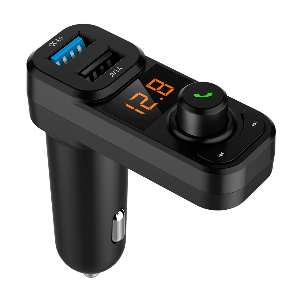 

BT53 Bluetooth Car Kit FM Wireless Handsfree MP3 Radio Music Player Adapter Transmitter TF U-disk Dual USB Fast charge QC3.0