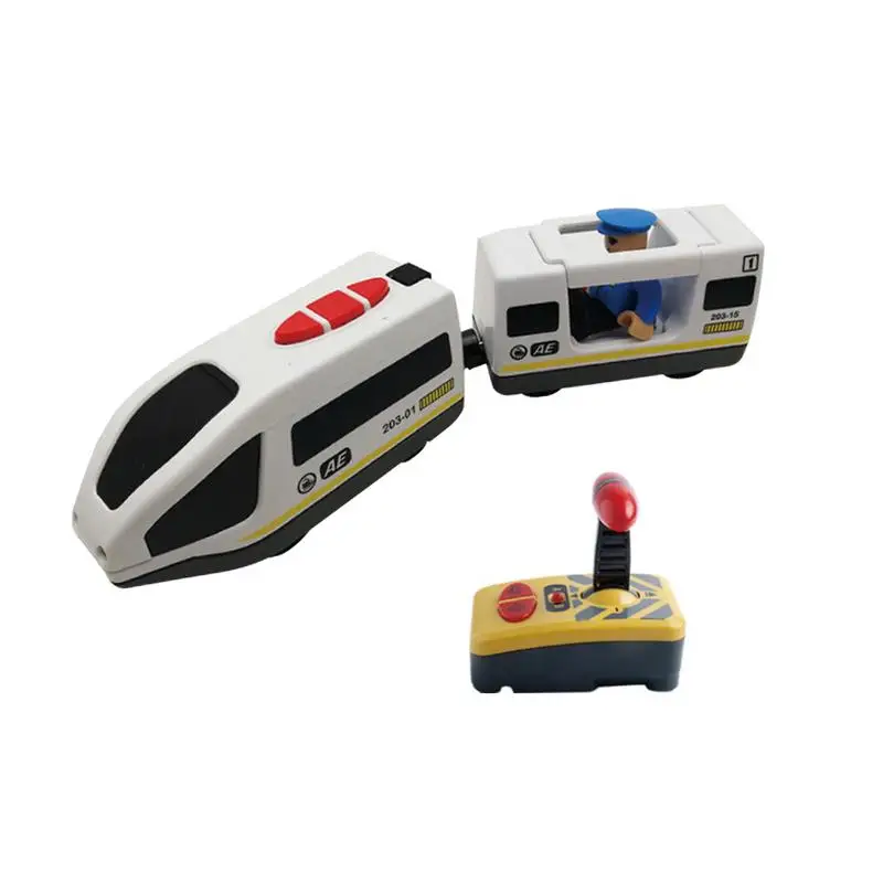 

Electric Remote Control Train Toy Compatible With For Thomas IKEA BRIO Wooden Track Remote Control Train Toys Car Children Toy