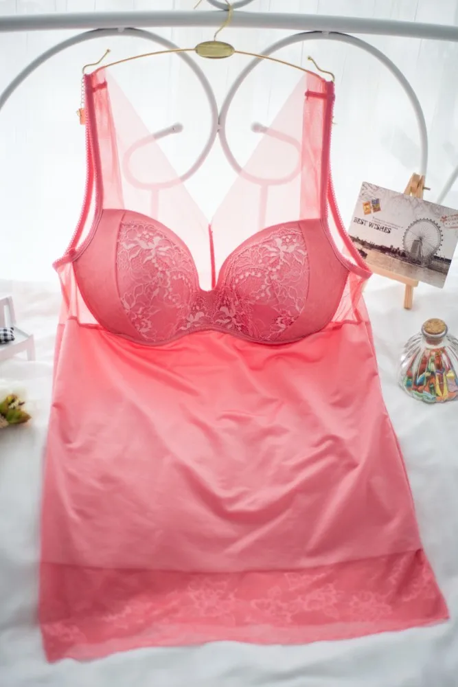 

Bras Push Up Bra Long Section No Rims Bra Cup Pink Abdomen Body Sculpting T-shirt Bottoming Vest Elongated Corset Clothing