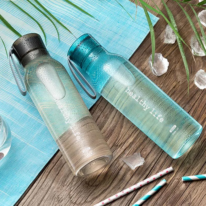 

500ML Portable Leak-proof Sport Bottle for Tour Climbing Running Kitchen Supplies High Capacity PC Water Bottle