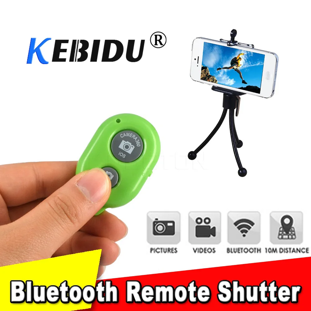 

KEBIDU Wireless Bluetooth Self-Timer Shutter Release Mini Camera Remote Controller Photography Accessories For IPhone For Xiaomi