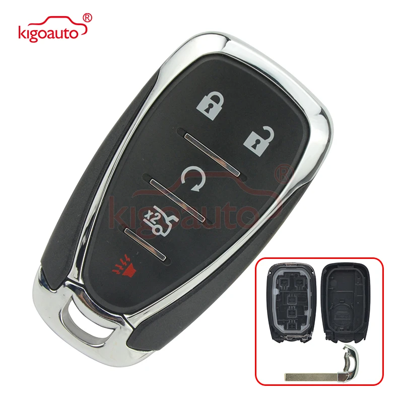 Kigoauto HYQ4EA умный чехол для ключей 4 + 1 кнопка 2016 2017 Chevrolet Sonic Camaro Malibu 13508769|Ключ от авто|