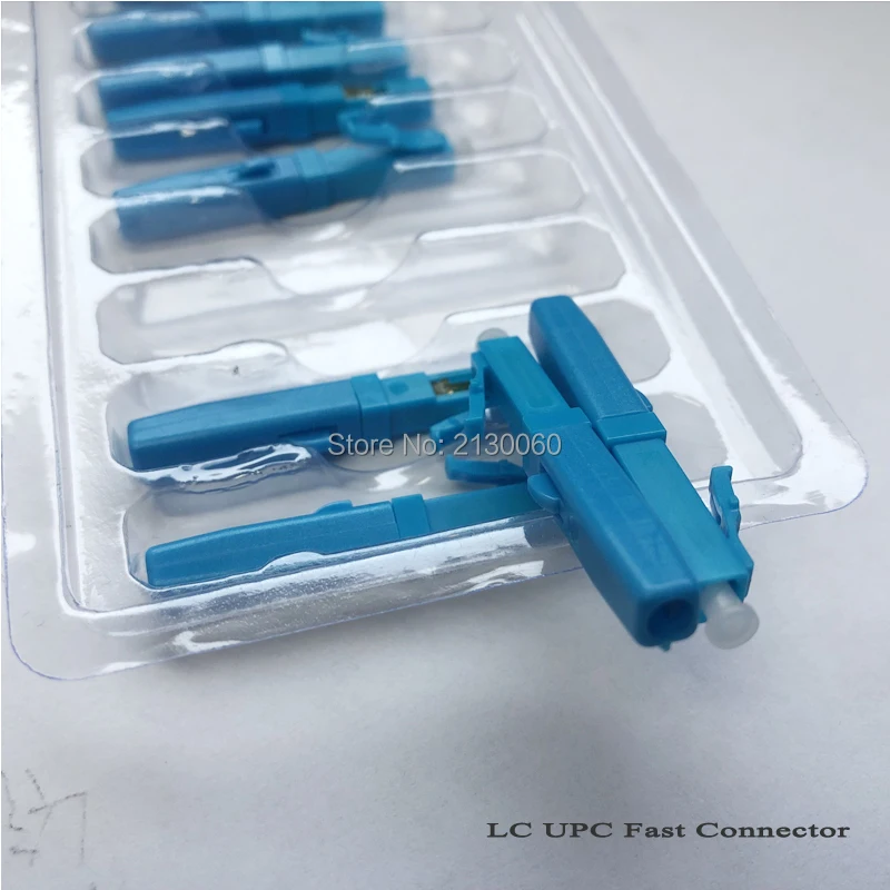 

Free shipping 100pcs/lot LC UPC single-mode fiber optic fast connector LC Embedded type FTTH fiber optic quick connector