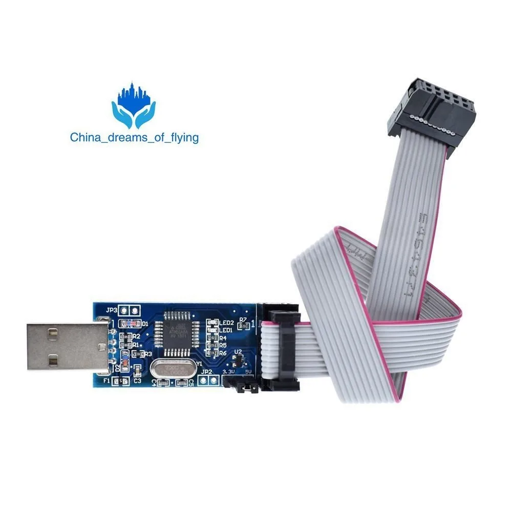 TZT USBASP USBISP AVR программист USB ISP USB ASP ATMEGA8 ATMEGA128 Поддержка Win7 64K для Arduino