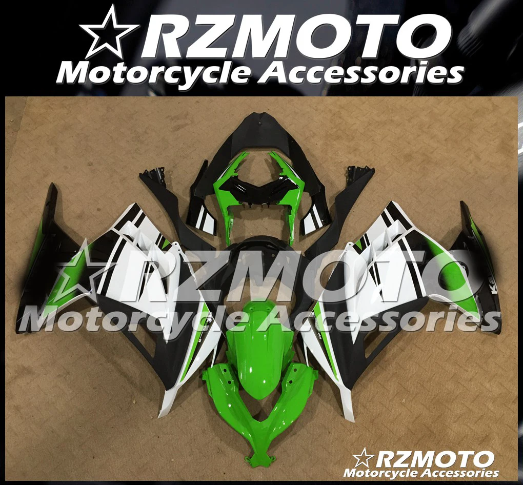 ABS обтекатель кузова комплект пригодный для Kawasaki Ninja300R 13 14 15 16 17 Ninja250R EX250 EX300 2013 2014