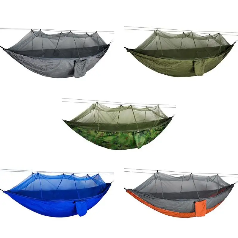 Large Outdoor Mosquito Net Parachute Hammock 1-2 Person Hanging Sleeping Bed for Camping Backpacking Travel Beach 260x140CM new Large Outdoor Mosquito Net Parachute Hammock 1-2 Person Hanging Sleeping Bed for Camping Backpacking Travel Beach 260x140CM new