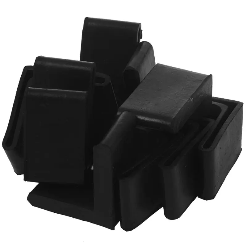 

10 Pcs 50mm X 50mm L Shaped Furniture Angle Rubber Foot Covers