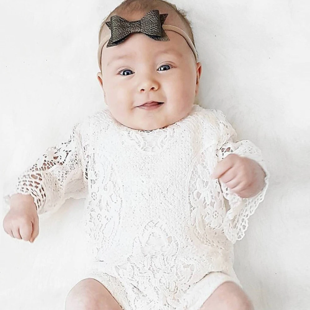 Girls/' Cutie Bowknot Lace Ruffle Petti Toddler Baby Sling Romper Jumpsuit Pretty
