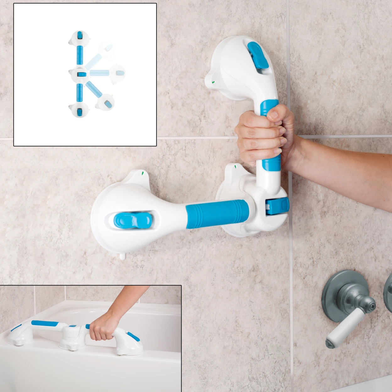 Bluestone Dual Grip Suction Grab BarBathroom Vanities AliExpress