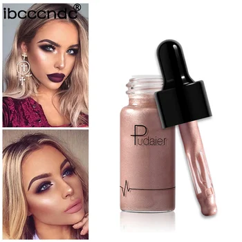 

Pudaier Sexy Liquid Highlighter Make Up Oil Illuminating Concealer Shimmer Shine Lips Face Glow Bronzer Highliter Base Primer