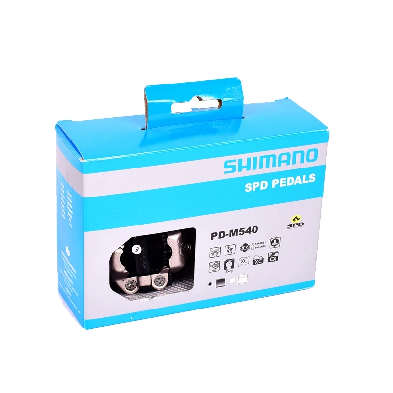 Shimano PD-M520 PD-M540 de auto-bloqueo automáticos SPD bicicleta Pedal M520 MTB bicicleta de montaña Padals Original PD22 tacos - 5