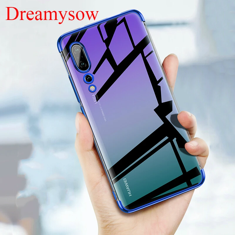 Покрытие чехол для HUAWEI nova 3i 3 4 P20 P30 Pro P10Lite Mate20 Lite P Smart Honor8C 8A 10 прозрачный мягкий