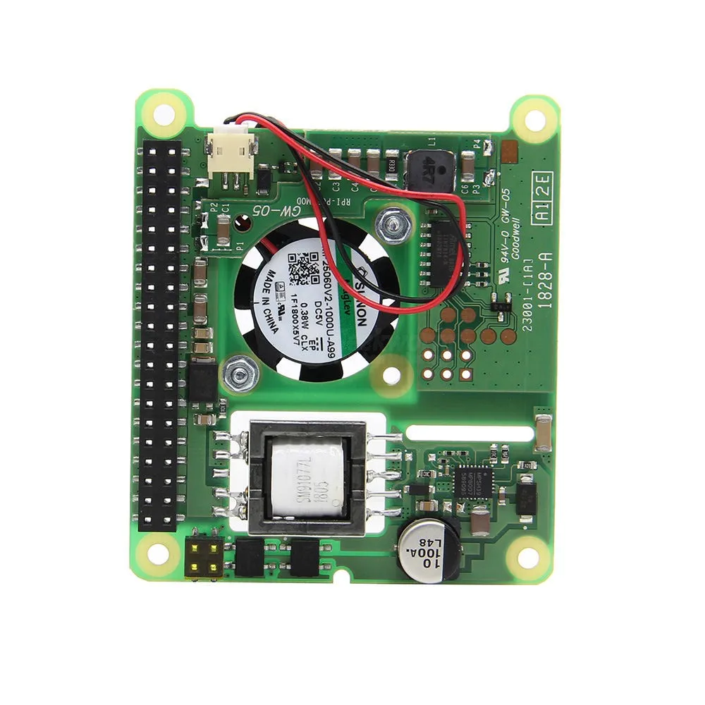 Raspberry Pi 3 B + PoE HAT IEEE802.3af 5 в 2.5A выходная мощность по Ethernet Плата расширения вентилятор
