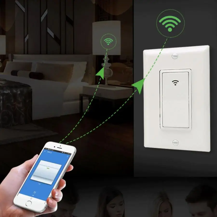 Умный настенный выключатель с Wi Fi 1/2/3 клавиш умный таймер для Alexa Google Home