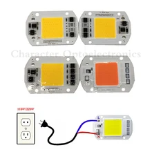 Светодиодный чип COB светильник 110V 220V3W 5 Вт 9 Вт, 20 Вт, 30 Вт, 50 Вт, теплый белый холодный полный спектр белого лампа Вход умная ИС(интеграционная схема потока светильник Точечный светильник