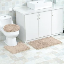 3 шт. коврик для ванной из микрофибры, мягкий плюшевый напольный коврик, коврик для ванной, коврик для столовой, спальни, коврик, противоскользящий, машинная стирка, ковер