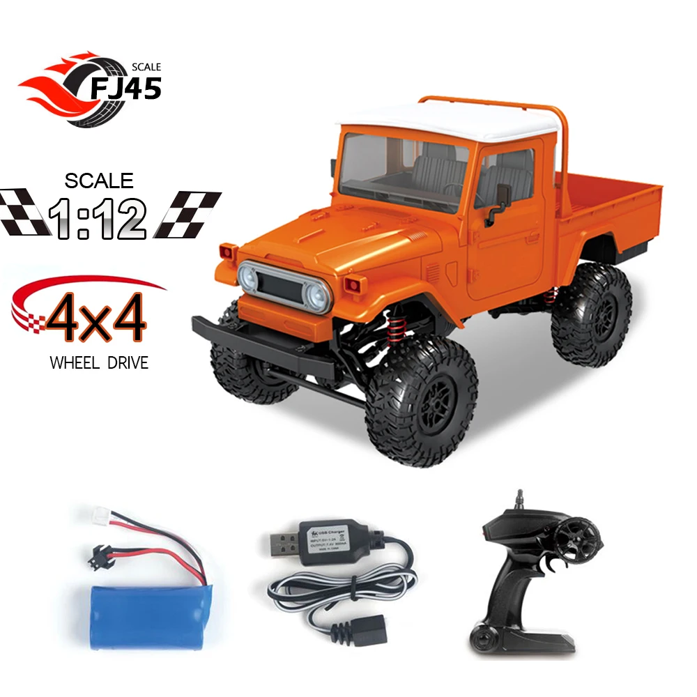 MN 45 1/12 RC Гусеничный 2 4G 4WD гоночный внедорожный грузовик автомобиль Быстрая