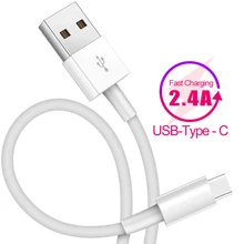 Usb type-C кабель для Xiaomi Redmi Note 7 mi9 2.4A USB C кабель для samsung S9 провод для быстрого заряда USB-C шнур для зарядки мобильного телефона