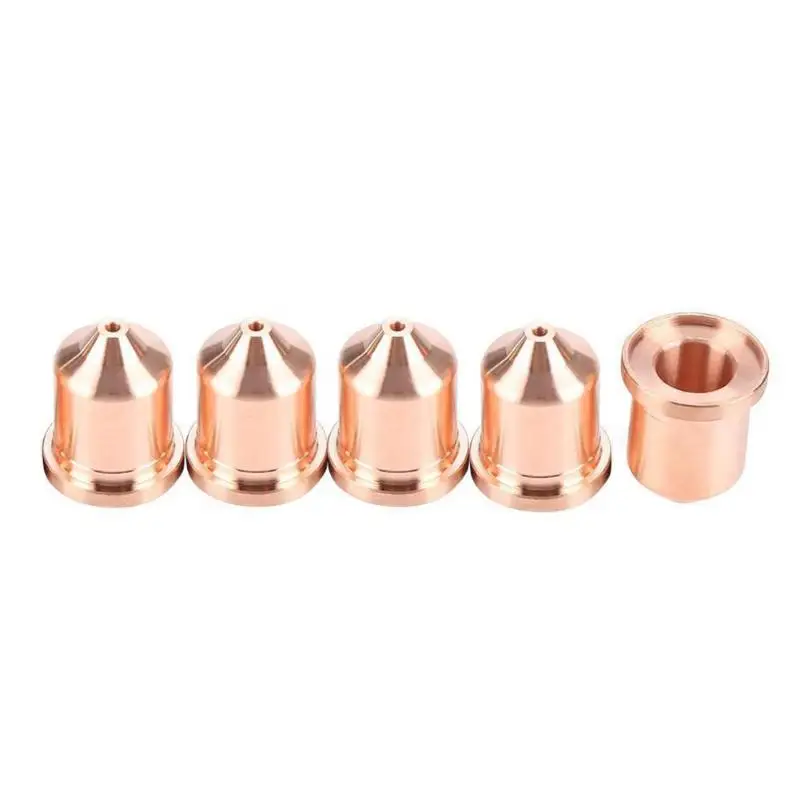 5pcs Plasma Cutting Torch Consumable Tip Nozzle Cutting Extended Long Plasma Cutter Kit