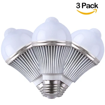 

3PCS LED PIR Motion Sensor Lamp 5w Led Bulb Auto Smart Led PIR Infrared LED Light + Light Motion Sensor Lamp E27 for Basement