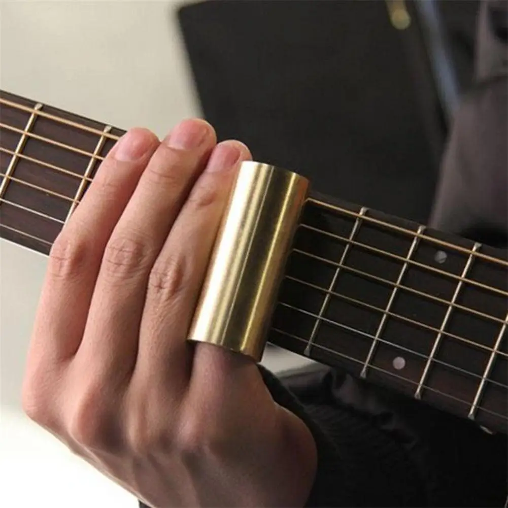 Бас-гитары латунь слайд гитарная струна трубка для пальца слайдер 60/70 мм для струнных инструментальный гитарный бас-гитара укулеле мандолина Запчасти