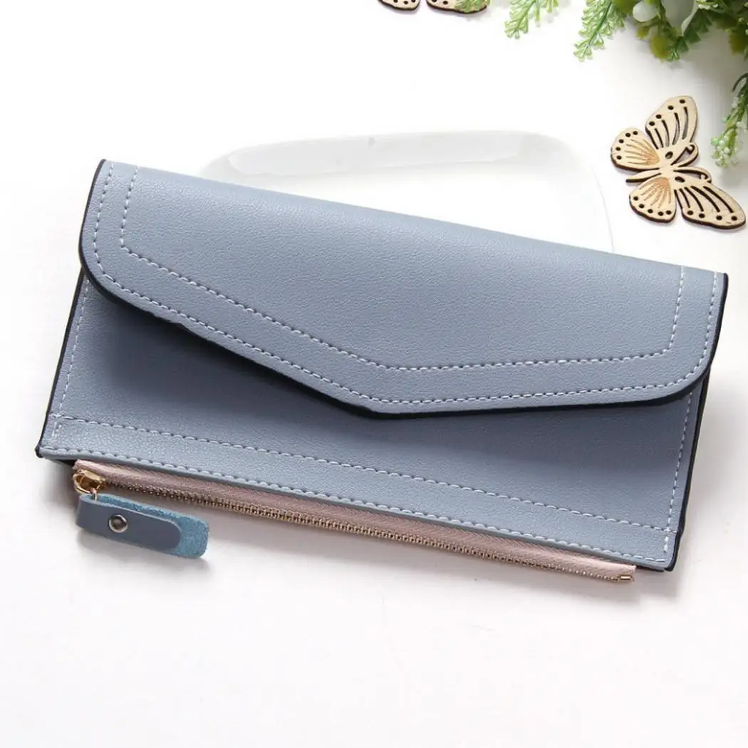

Cover 5x3 Fashion 4inch Zipper Rectangular Long Buckle Casual Solid Cover Zipper Women Wallet 9x0 Flip 7 19x10x1cm
