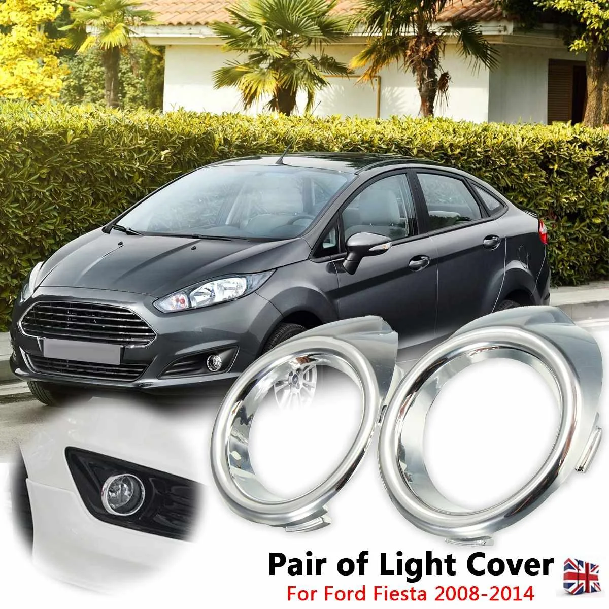 Для Ford для Fiesta MK7 2008 09 10 11 12 2014 #1531751 1 пара накладка переднего бампера автомобиля