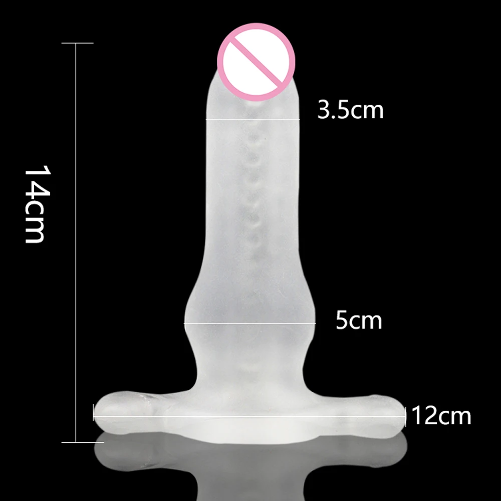 Multifunctional Silicone Hollow Anus Plug Butt Plug Soft Smooth Non-toxic Anal Plug Adult Anal Sex Toy For Men Women Transparent