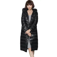 Winter Down Coat Female Fashion 2018 New Long Winter Jacket Women Hooded Thicken Feather Overcoat Doudoune Femme Hiver Ls269 Winter Down Coat Female Fashion 2018 New Long Winter Jacket Women Hooded Thicken Feather Overcoat Doudoune Femme Hiver Ls269