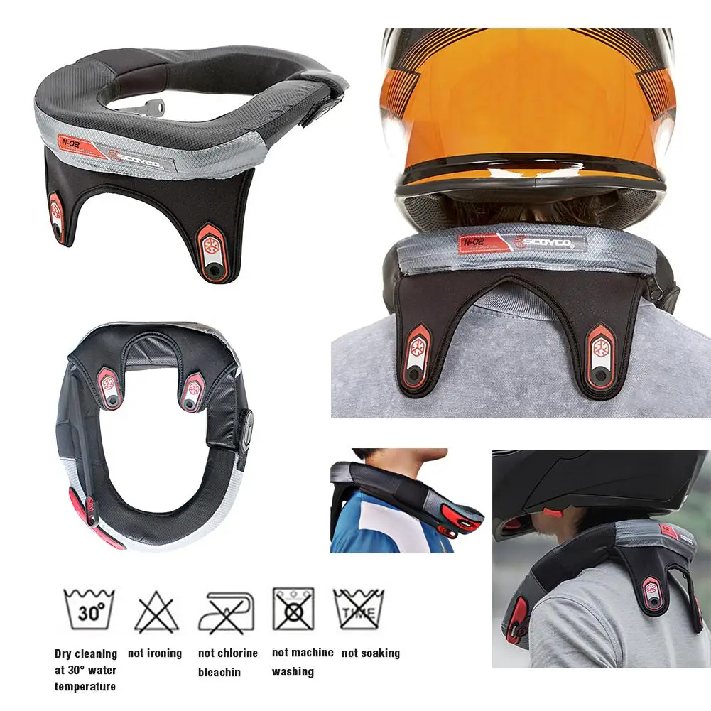 

Motorcycle Racing Neck Brace for Adult Motocross Motorbike Cycling Anti-fatigue Neck Brace Protector Motocross Protection Gears