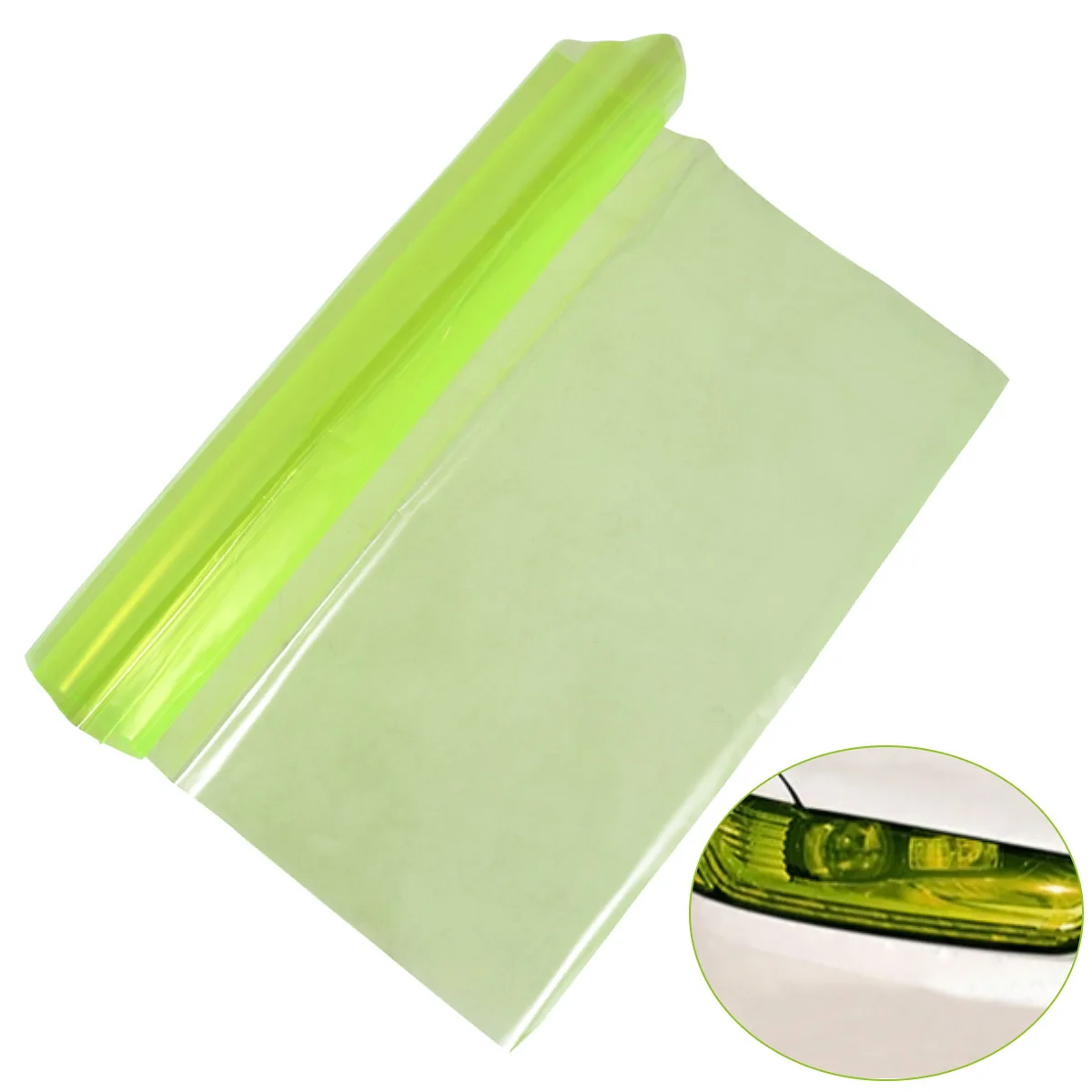 

30*60 Cm Auto Car Sticker Smoke Fog Light HeadLight Taillight Tint Vinyl Film Sheet Car Decoration Decals Yellow Car Stcker