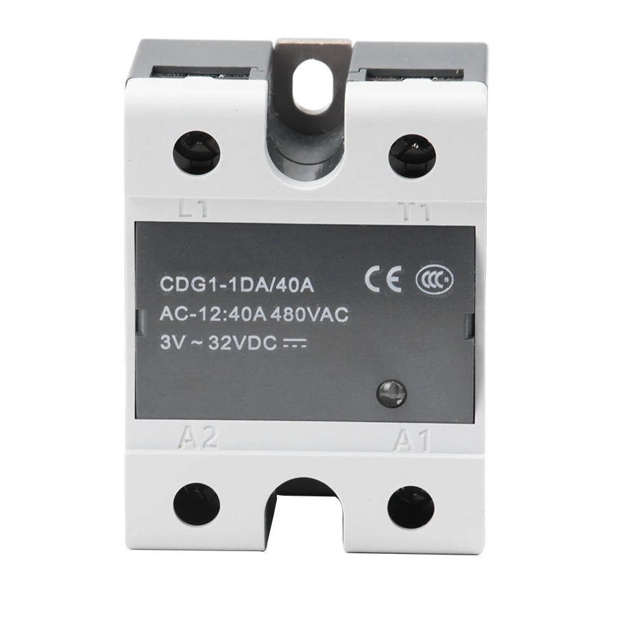 Single phase SSR DA 40A DC AC Contactless Solid State Relay For Heated