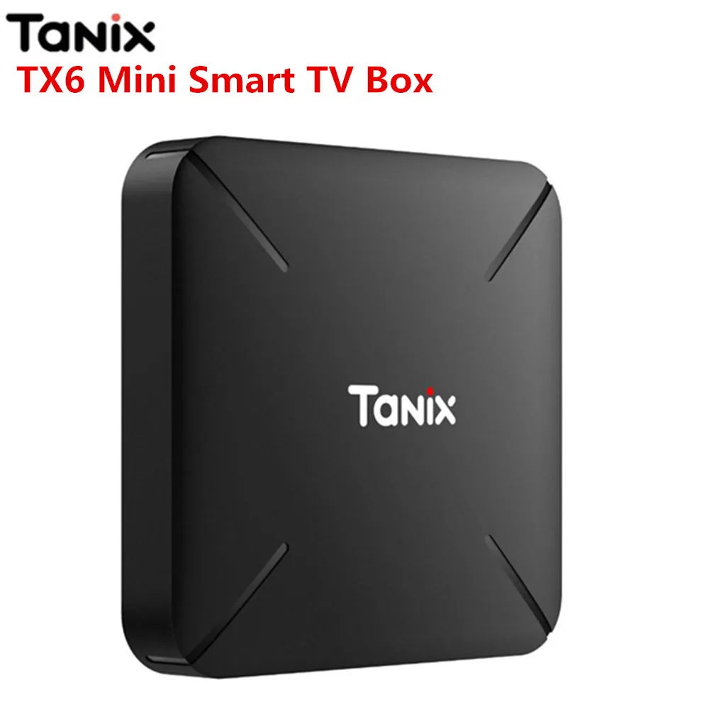 

Tanix TX6 Mini Smart TV Box Android 9.0 Allwinner H6 2GB RAM 16GB ROM Mali T720 Set Top Box 6K H.265 2.4GHz WiFi Media Player