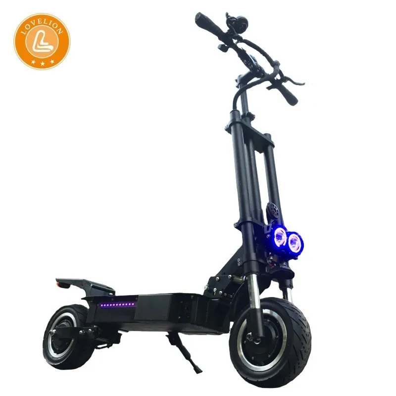 

LOVELION Free shipping folding electric bicycle scooter with seat 3200W Strong Power charge adult electrico patinete e scooters