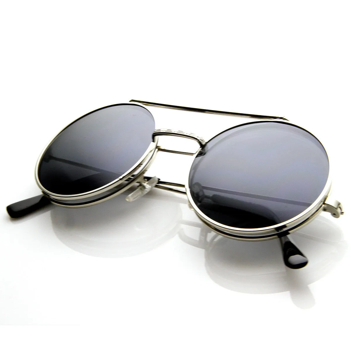 Edizione limitata di Colore Flip-Up Lens Rotondi del Cerchio Django  Occhiali Da Sole-8795 _ - AliExpress Mobile