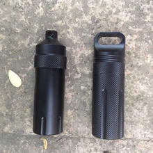 Кемпинг водонепроницаемый контейнер для таблеток таблетница брелок-бутылка наружная аварийная безопасность и спасательные наборы для путешествий аптечка