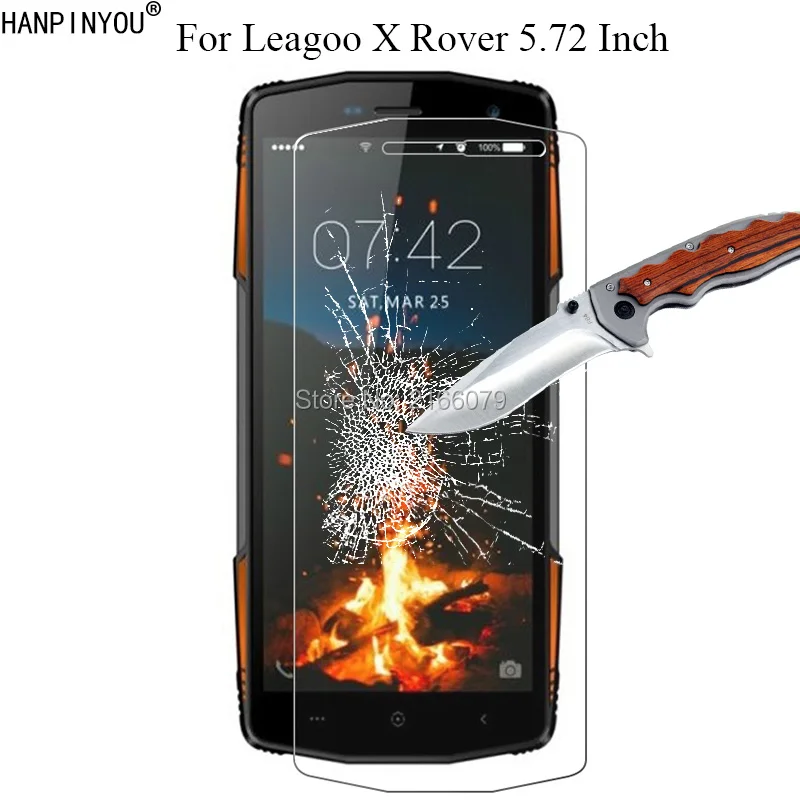

1 Pc / 2 Pcs 9H 2.5D Tempered Glass Screen Protector For Leagoo X Rover XRover 5.72" Protective Film + Clean Tools