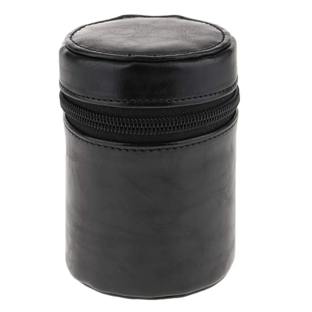 Сумка для объектива камеры Чехол держатель защитного кожуха PU кожа Canon Nikon sony olimous